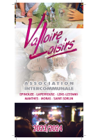 Plaquette Valloire Loisirs 2023 2024
