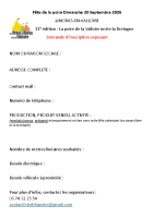 Formulaire inscription exposant fête de la poire 2026