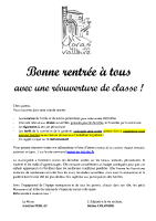 Note familles rentrée septembre 2025
